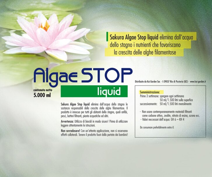 Antialghe laghetto Sakura Algae STOP Liquid 5.000 ml
